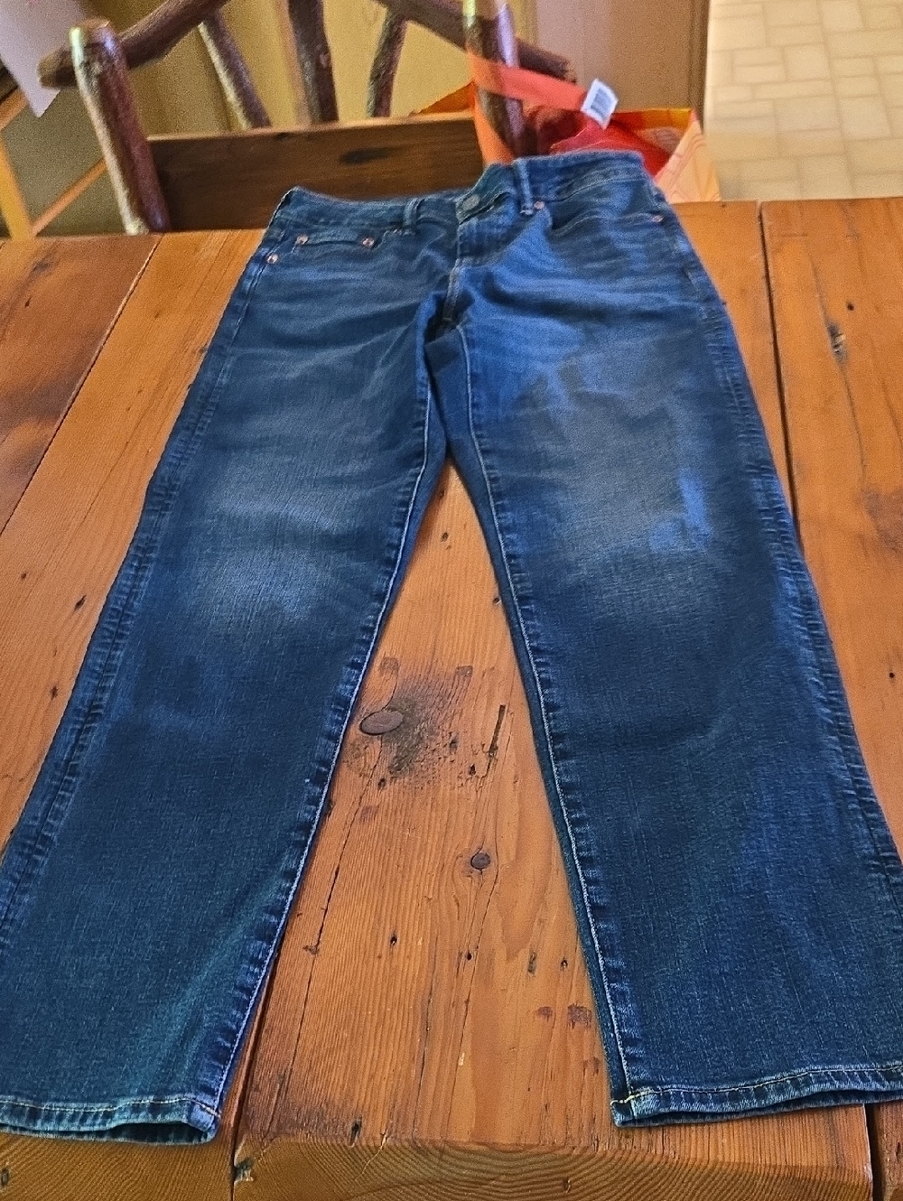 American Eagle Outfitters Men's Blue Straight Jeans Sz 30x32